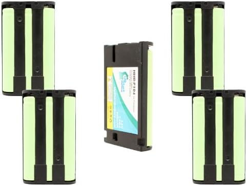 5 пакувања - Замена за батеријата Panasonic KX -TG5421 - Компатибилна со батеријата Panasonic без безжичен телефон