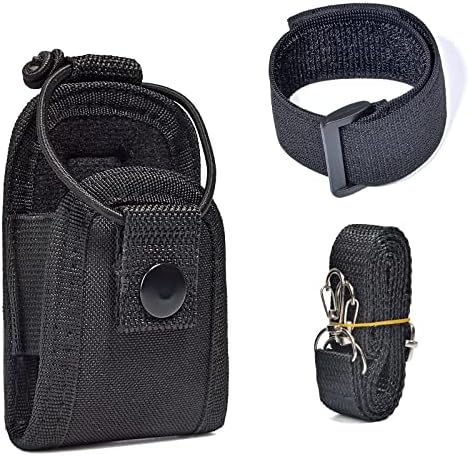 Универзален радио „Хишикра“, најлонски носител на футроли, додатоци за торбичка со лента за рака и лента за рамо за Baofeng UV5R Midland