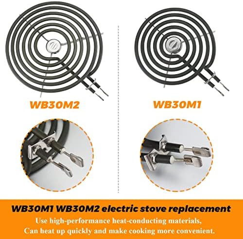 Замена на електричен шпорет WB30M1 WB30M2 Електричен шпорет со Blutoget - GE Electric Range Elegrer Element - Fit for Ge Hotpoint Ken -More