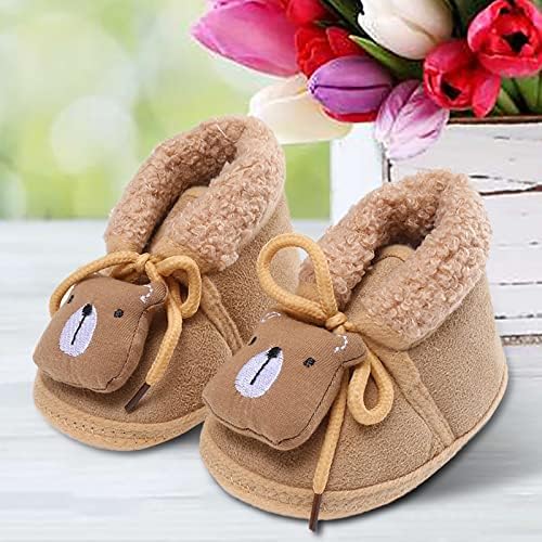Новородени чевли за девојчиња бебешки девојчиња топли чевли меки чизми снежни чизми удобни чевли за затоплување на новороденчиња и модни