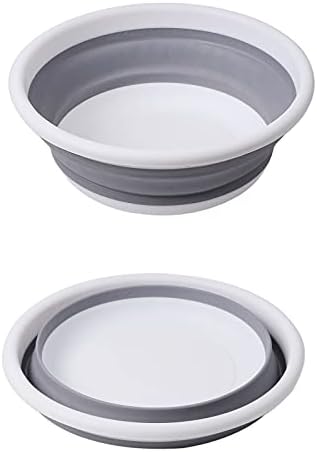 Ахјуан склопувачки преносен басен за миење садови 5L кујнски садови тави за миење слив за миење садови за миење садови за материјали за