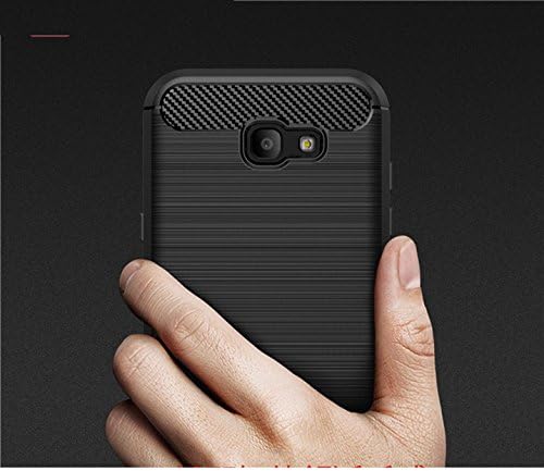 Случајот на Samsung Galaxy A3, Moulsip TPU јаглеродни влакна Материјал, ултра-тенок тенок случај, мазна нелизга, случај против прсти,