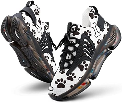 Weedkeycat куче шепа печати машка тантела со кои се шетаат чевли за тренингот за вежбање, дише