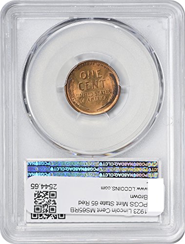 1923 P Lincoln Cent PCGS MS65RB