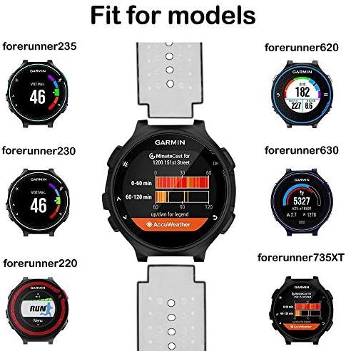 Замена За Garmin Ferrunner 235 / Garmin Пристап S20 S5 S6 Види Бенд Додаток, Прилагодливи Силиконски Цврсти&засилувач;Шема Ремен Нараквица