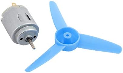 X-Ree 2PCS DC 3V 17000RPM Висок вртежен момент мотор 3 Вани 80мм DIA RC Toys Propeller Blue (2PCS DC 3V 17000rpm Висок вртежен