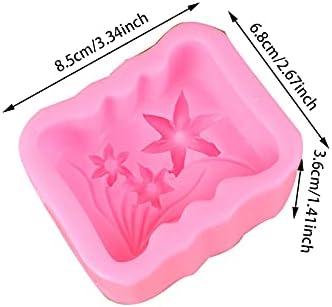 Cestony 3D дафодил цвеќиња обликуваат силиконски мувла за играчки за сапун DIY