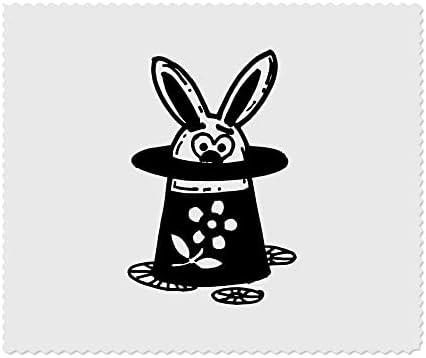 Azeeda 2 x 'зајак во магична капа' микрофибер леќи/чаши за чистење на крпи за чистење