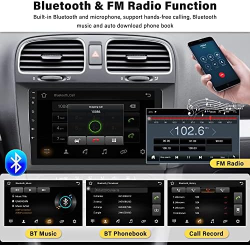 UNITOPSCI Android Автомобил Радио За FOLKSWAGEN VW Голф 6 2010 2011 2012 2013 9 Инчен Екран На Допир Bluetooth FM Автомобил Стерео Во Цртичка