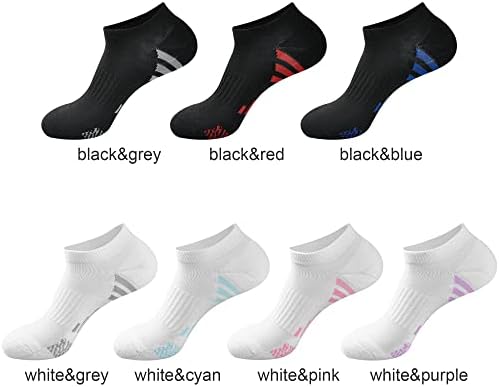Ecoey нема шоу перничени атлетски чорапи за мажи и жени 6 пара