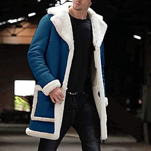 Fsahjkee chamarra para hombre, спортски палто за мажи, модни зимски топли палта langsleeve редовно се вклопуваат лабава надворешна