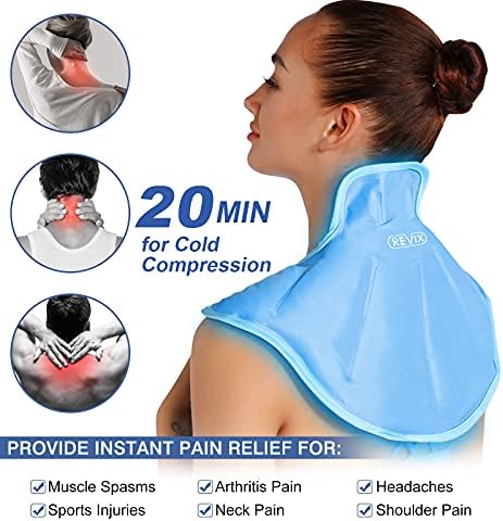 РЕВИКС Голем леден пакет за повреди на рамо и грб и мраз пакет за вратот и рамената олеснување на болката во горниот дел од грбот