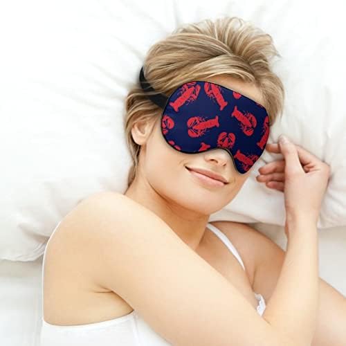 Црвен Јастог Маска За Спиење Лесна Маска За Очи Маска За Очи Покријте Со Прилагодлив Ремен За Мажи Жени