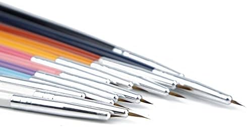 SXDS 12PCS/ЛОТ NAIL ART четка за четки за четки Пенки за пенкало за фино детали со совети за цртање сет за бои