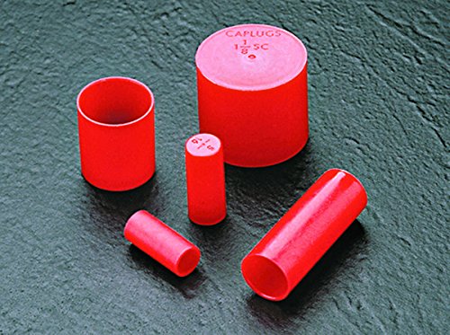 Caplugs Q2241ak1 пластично капаче за ракави за краеви на цевки. SC-224, PE-LD, CAP ID 1.125 должина .88, црвена боја