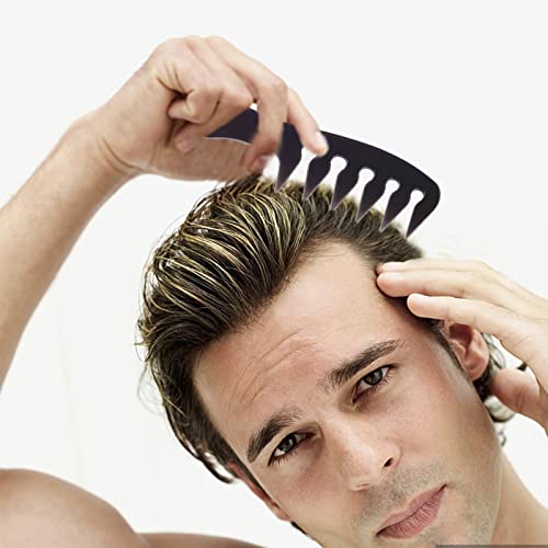 Jawflew чешел за коса Стајлинг Поставете двојни странични четки Широки заби за коса, обликување и задевање на алатки за влажни
