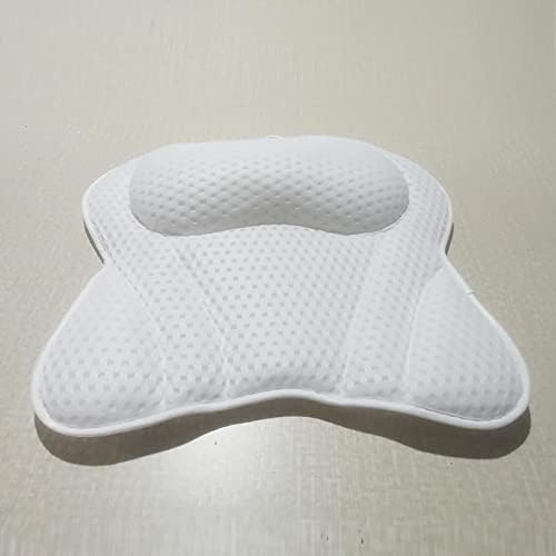 Ергономска перница за када 4D перница за бања со воздушна мрежа со 6 чаши за вшмукување за бањата за када