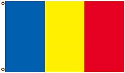 Производителот на Stormflag Romania Flag 3x5ft Polyester 90g со месинг гром и двојно зашиени