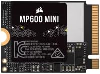 Corsair MP600 Mini 1tb M. 2 NVMe pcie x4 Gen4 2 SSD-M. 2 2230-До 4,800 MB/sec Секвенцијално Читање-ВИСОКА Густина 3D TLC NAND-Одлично За Парна Палуба И Microsoft Површина – Црна