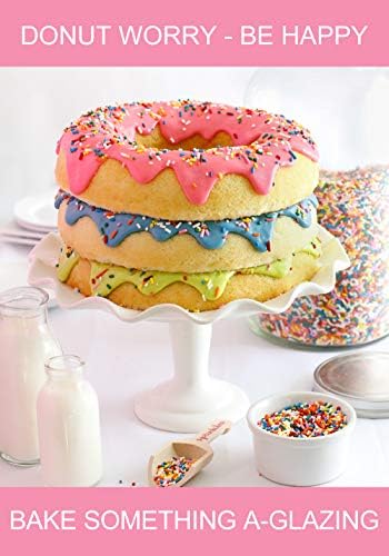 ОМГ гигантски комплет за печење крофни - не -стабилни силиконски гигантска торта тава тава за печење и украсување пакет. Останете дома и печете