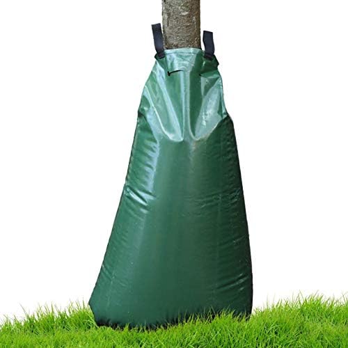 Гарденхом 20 галони торба за наводнување за дрвја, издржлив материјал за докажување на УВ, совршен систем за капење со торби, систем за ослободување