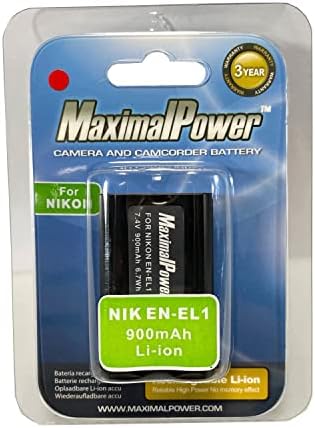 Максимална моќност NIK EN-EL1 Заменска батерија за Nikon Coolpix 775, 880, 885, 995, 4300, 4500, 4800, 5000, 5400, 5700 & 8700 дигитални