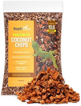 Органски чипови за кокос на рептикаса, чиста и подготвена за употреба за влекачи, змија, желка и лушпи од природни влакна, чисто размножување
