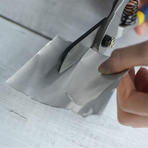Ножици со листови Uxchell 12inch висока фреквенција калење директно сечење за лим метал тврд материјал сечење со удобни занази