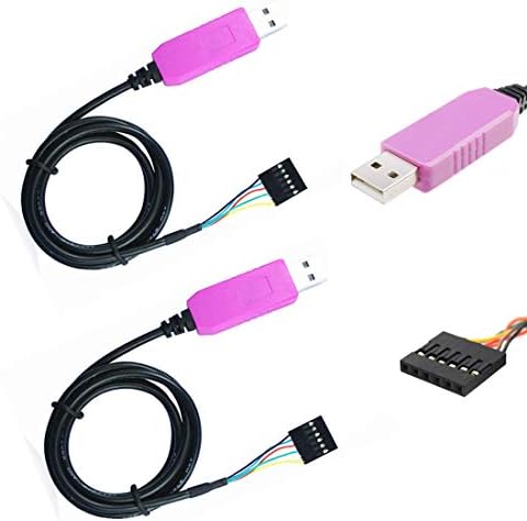 Hailege 2PCS PL2303HXD USB до RS232 USB до TTL USB до UART сериски адаптер кабел RS232 Преземи кабел 6pin за Win XP Vista 7 8 Android