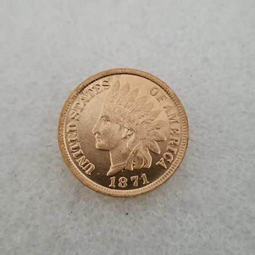 Кингфенг Антички Занаети Американски 1871 1 Монета Сребрен Долар Сребрена Тркалезна Надворешно Трговска Колекција