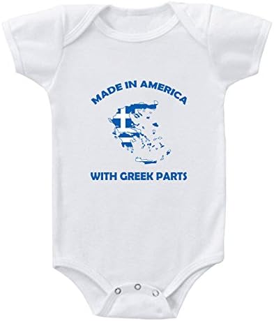 Бебешко тело направено во Америка со грчки делови памучно момче и девојче облека бела