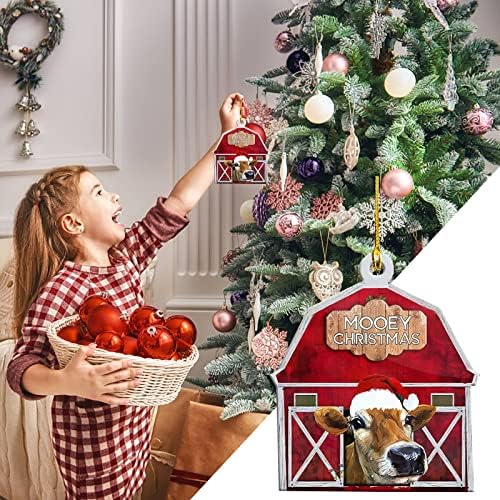Мониста на жица елка на списоци Божиќно акрилик авион Декорација Семеен празник за забави Декорати за домашни куки за украси за дома за лустери