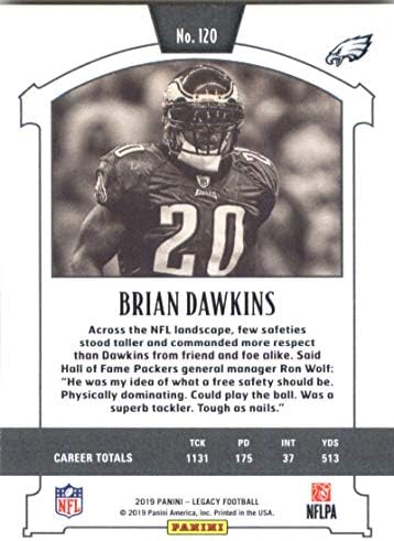 2019 Panini Legacy 120 Brian Dawkins Legend Filadelphia Eagles NFL Football Trading Card