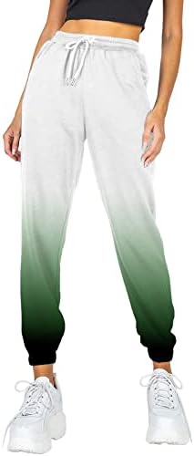 Miashui плус големина панталони за истегнување удобни со џебови панталони џогери женски високи џемпери вежбање атлетски слатки