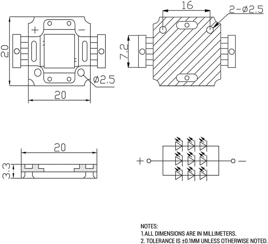 10W со голема моќност LED чип SMD COB мониста 45mil 30mil кралско сино топло бело природа бело ладно бело 3000K 4500K 6500K