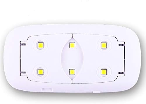 GDJGTA MINI UV LED ламба за нокти, преносен гел светлосен глушец во форма на џеб со големина на џеб со USB кабел за сите лакови