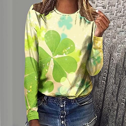 Облека трендовски долг ракав екипаж памук графички бренд Топ кошула за жени врвни есен лето девојки Ар Ар