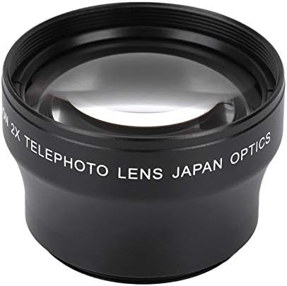 Lens Kimiss Телефото, 2x зголемување на конверторот со висока дефиниција Телефото леќи за 37мм монтиран камера