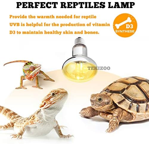 Tekizoo UVA UVB Sun Sun Lamp 160W со висок интензитет само-баластиран топлински ламба/светлина/сијалица за влекачи и амфибиски