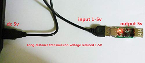 Eletechsup Напон на напон, пренесување на долги растојанија USB DC 5V конвертор засилување модул засилување соларно