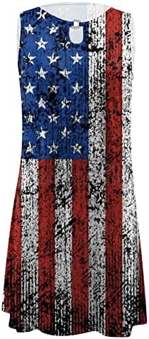 Обични Есенски Фустани За Денот На Независноста На Жените За Женски Американски 4 од јули Печатени Бохо Макси Летни Фустани