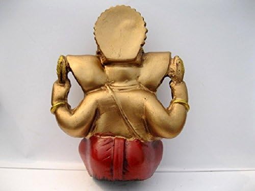 Godblessmart-Hindu Ganesha Ganesh смола статуа Скулптура Murti-13cm