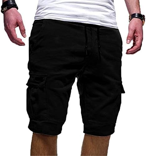 Ангонџивел машка машка џебна спортска шорцеви брзо се сушат со џебови за обука за вежбање