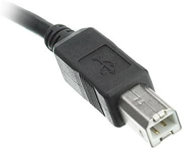 ACL 1 Стапки USB 2.0 Машки До Б Машки Печатач/Кабел За Уред, Црн, 2 Пакет