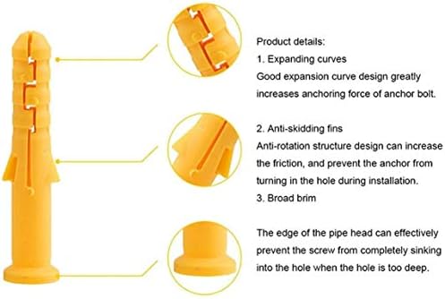 Пластична експанзија на Yiwango Сидра за сувоид сидра пластични приклучоци за прицврстување за делови за прицврстување на завртки