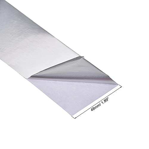Алуминиумска лента со алуминиум UXCELL, само-леплици за запечатување на висока температура за запечатување на висока температура за изолација