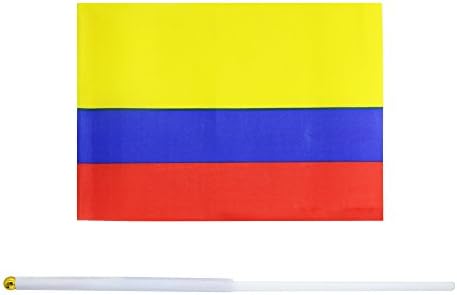 25 Пакет Рачно Мало Мини Знаме Колумбија Знаме Колумбиско Знаме Стап Знаме Круг Врвот Национални Знамиња Земја, Партија Украси