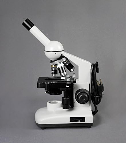 Визија Научни VME0015-CXM-100-LD Монокуларни Соединение Микроскоп, 10x WF Окуларот, 40x-1000x Зголемување, LED Осветлување, 1.25 NA Abbe Кондензатор,