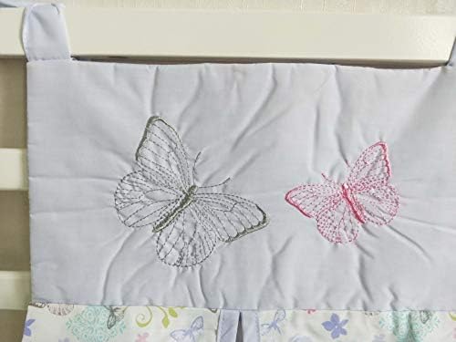 CribMATE Виолетова Пеперутка Расадник Пелена Сложувач 1 КОМПЈУТЕР Цветни Пеперутка Пелена Виси Торба За Бебе Девојка