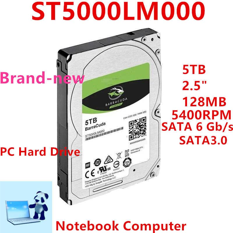 HDD За Barracuda 5TB 2.5 SATA 6 Gb/s 128MB 5400RPM За Внатрешна HDD за Лаптоп HDD ЗА ST5000LM000